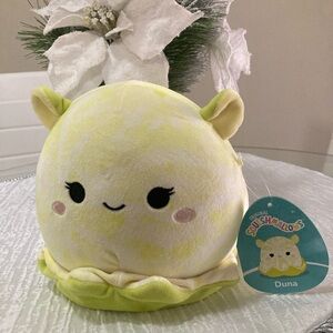 Squishmallows Duna Yellow and Green Stuffed Animal